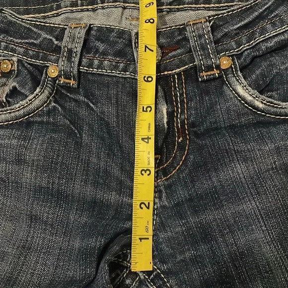 MEK distressed boot cut jeans Medium Wash Women’s Size 27 - Picture 8 of 15